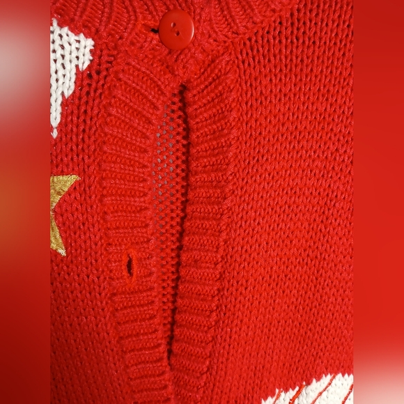 Radishes‎ & Roses Festive Red Cardigan - Picture 13 of 15